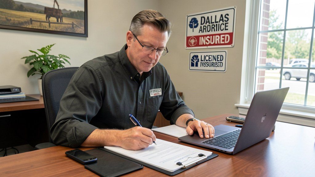 Contact Dallas Tree Removal — free estimate, licensed and insured — real photo